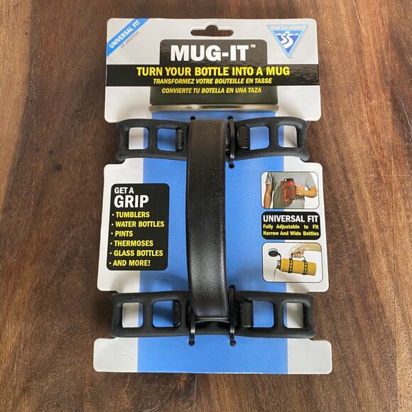 New Mug-It! Adjustable Universal Fit Mug Handle Adapter Water Bottles Tumblers - Picture 1 of 4